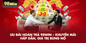 Ưu Đãi Hoàn Trả 98WIN – Khuyến Mãi Hấp Dẫn, Giá Trị Bùng Nổ